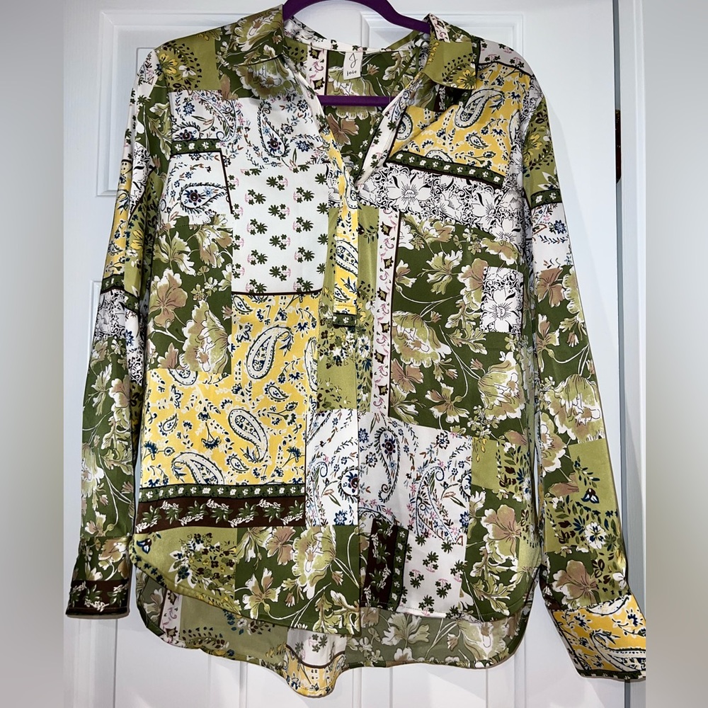 NWOT JOIE womens floral pattern long sleeve blouse